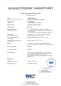 FADDIKORR Kft. EN 1090-2:2018+A1:2024 EXC2 hegesztőüzemi tanúsítvány