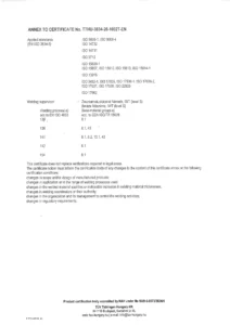 FADDIKORR Kft. EN ISO 3834-2 certificate annex